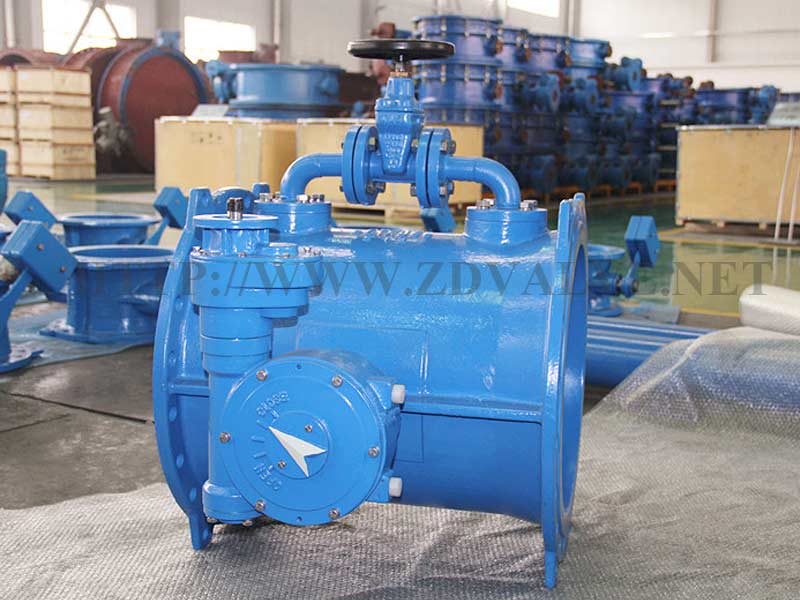 f5-double-flanged-eccentric-butterfly-valve-with-bypass-valve