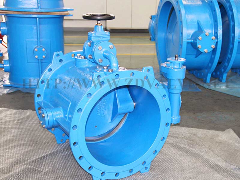 f5-double-flanged-eccentric-butterfly-valve-with-bypass-valve