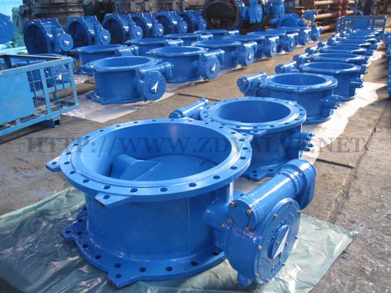 Double eccentric double flange butterfly valve